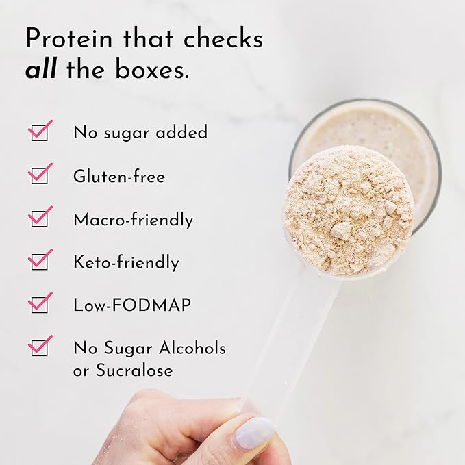 JUST INGREDIENTS French Vanilla Protein Powder ??30 Serving Bag ??Grass-Fed Whey & Plant Protein