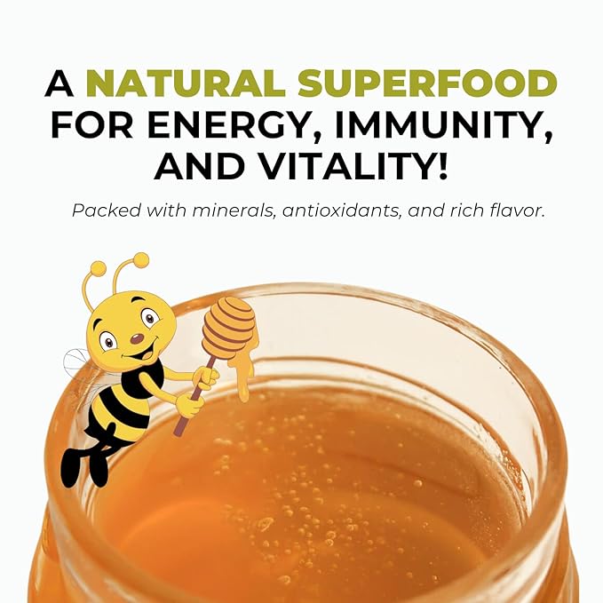 K&A HONEY Angico Honey | USDA Certified Organic | 100% Raw Brazilian Honey | Rich in Antioxidants &