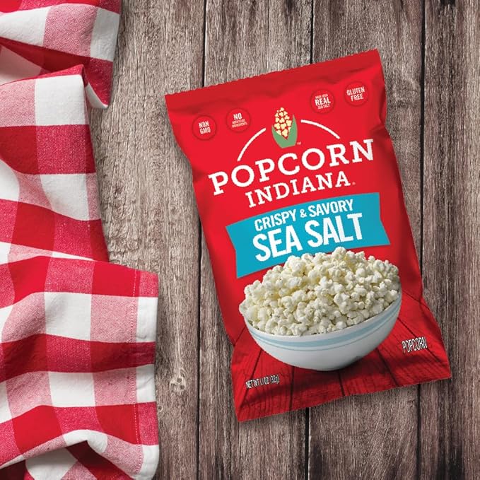 Popcorn Indiana Sea Salt Popcorn, 1.1 Oz (Pack of 6)