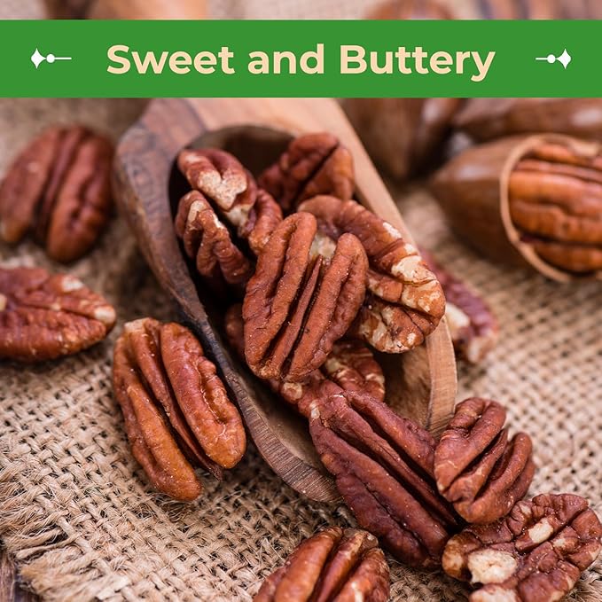 Sincerely Nuts - Raw Pecans (No Shell) | Two Lb. Bag | Shelled Whole Pecan | Delicious Healthy