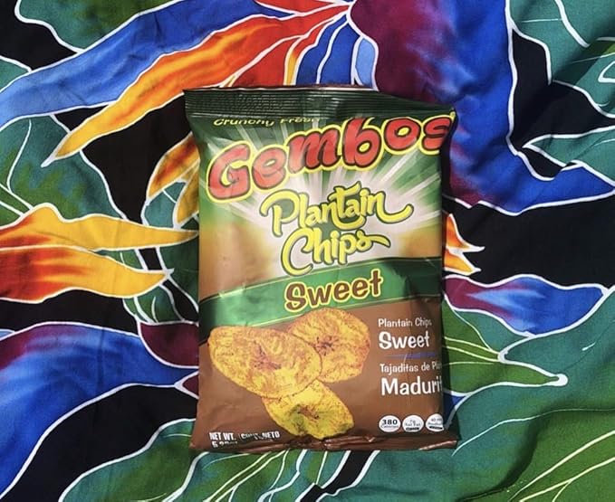 Gembos Sweet Maduritos Plantain Chips - Deliciously Sweet Plantains Snack, Perfect for Vegan Snack