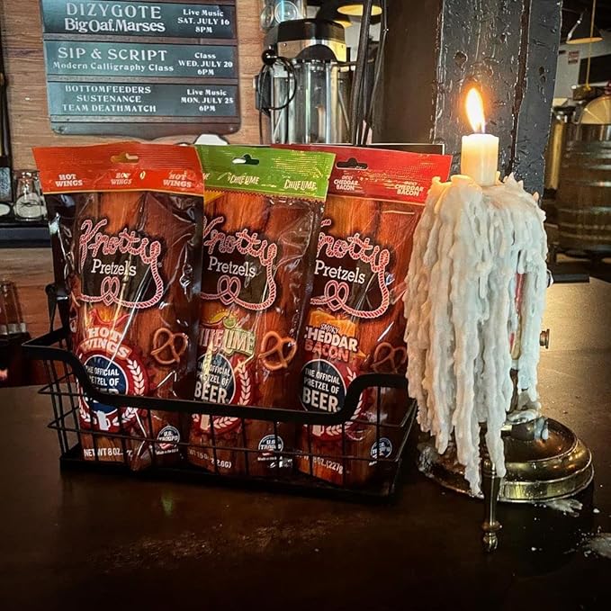 Knotty Pretzels ???쏷he Official Pretzel of Beer??7.5 Ounce Pretzel in Resealable Snacks Bags