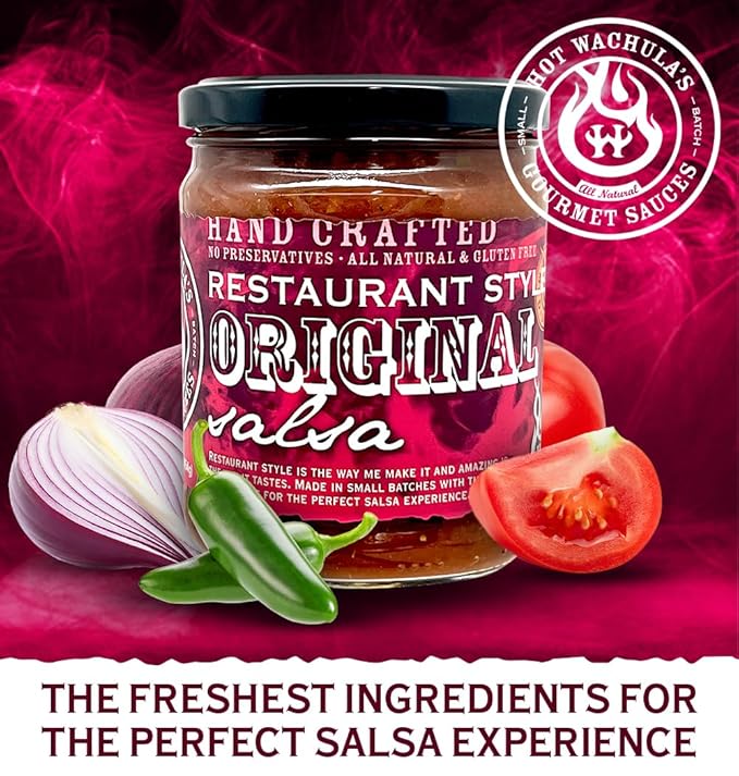 Hot Wachula?셲 Restaurant Style Salsa | Medium | Hand Crafted Small Batch Salsa | Made with Fresh