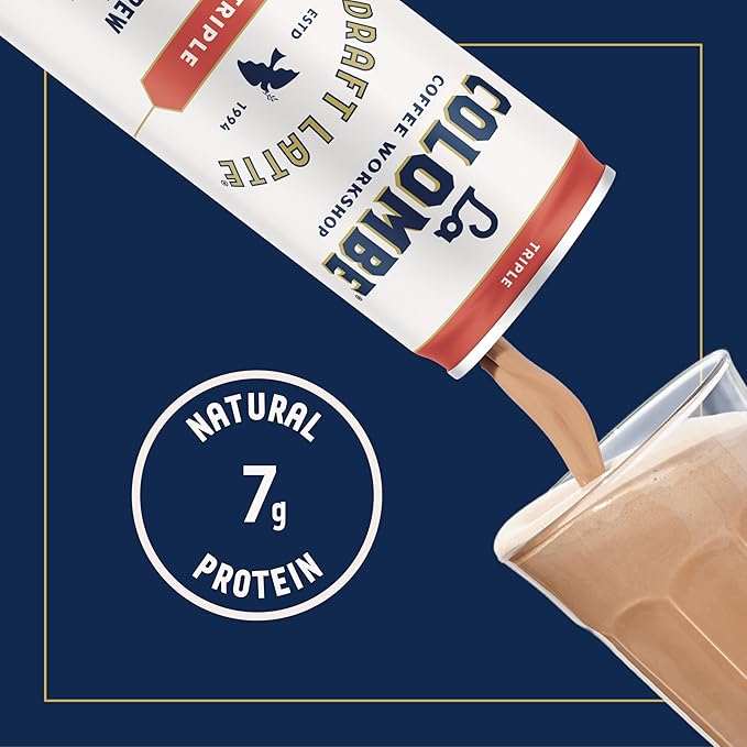 La Colombe Coffee, Triple Draft Latte, 11 fl oz Cans (Pack of 12), Coffeehouse Quality Cold Brew