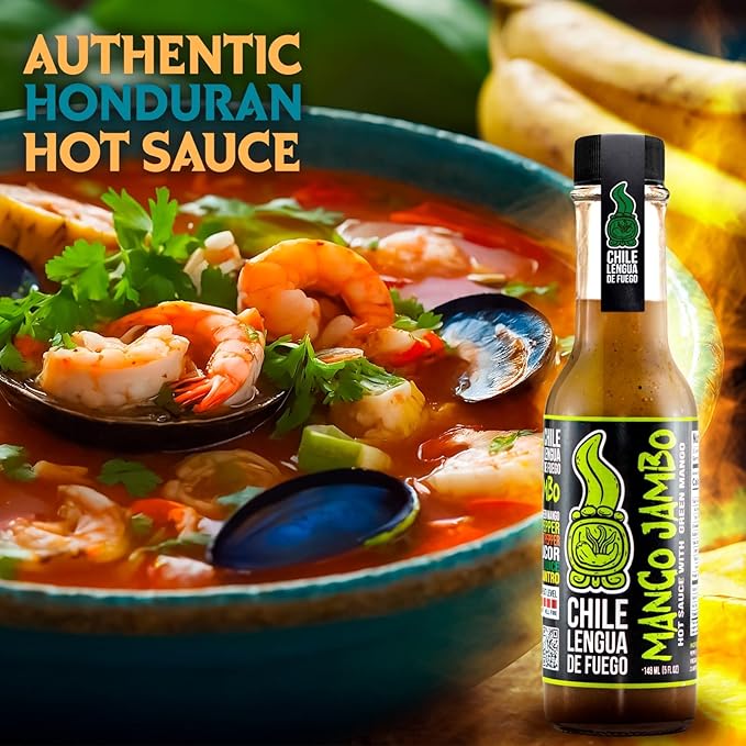 Mango Jambo Mild Hot Sauce – Pack of 2 – Green Mango & Serrano Blend with Sweet & Tangy Flavor