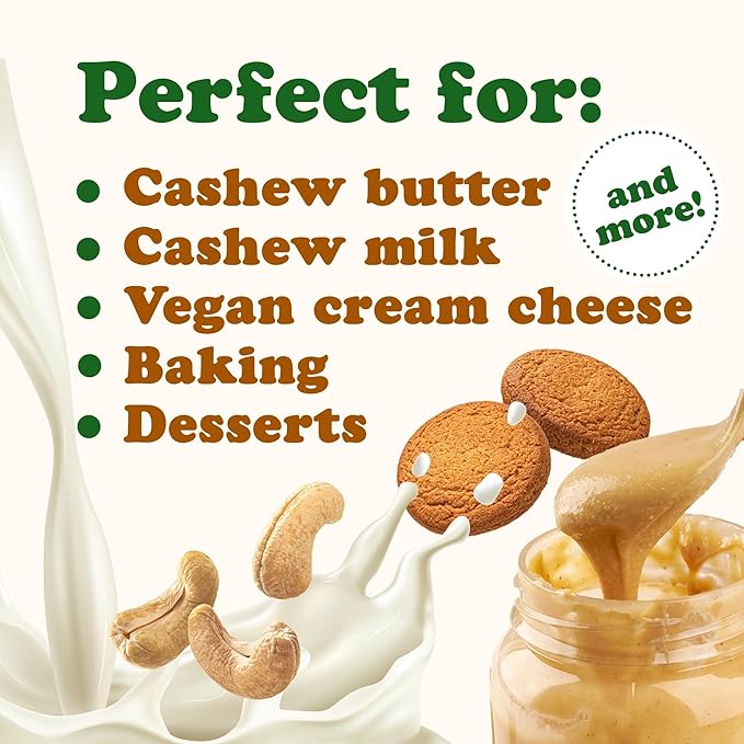 Food to Live - Raw Cashews, 10 Pounds ??Deluxe Whole Nuts, Unsalted, Unroasted Fancy Snack, Size