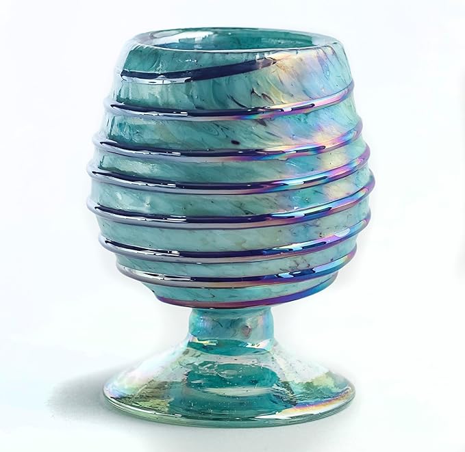 Authentic Mexican Tequila Hand Blown Shot Glasses - Set of 4-2 oz - Mini Glass Snifters - Heavy