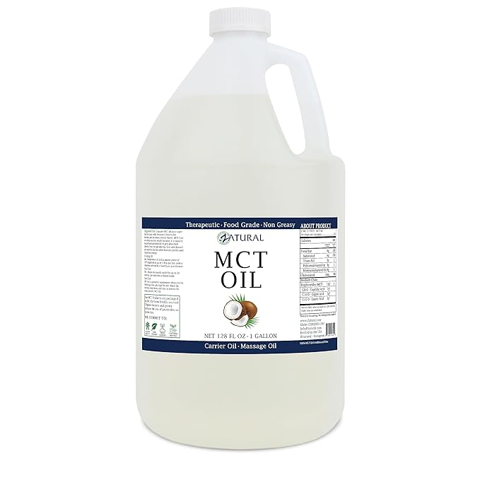 MCT Oil, Certified Food and Therapeutic Grade, Carrier Oil, Massage Oil, Hydrating Oil, Hair Oil, 0