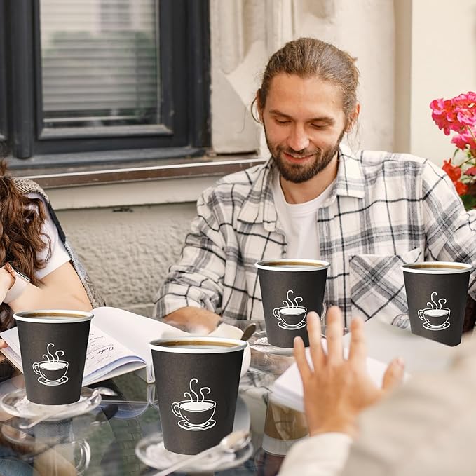 10 oz Paper Cups, 270 Count, Disposable Coffee Cups for Water, Juice or Tea, Perfect for Office