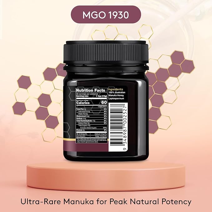 Nature’s Gold Raw Manuka Honey, Certified High MGO | Authentic MGO, 100% Pure Genuine Traceable