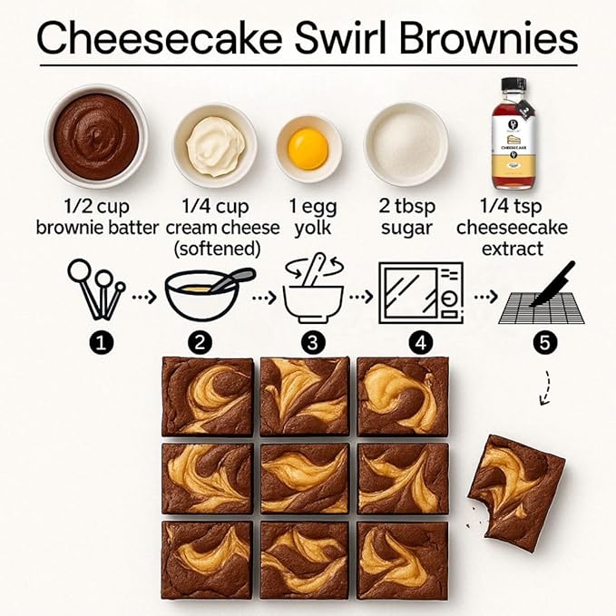 Dolce Flav Cheesecake Extract ??2 Ounce Water-Soluble Kosher, Sugar-Free, Concentrated Creamy