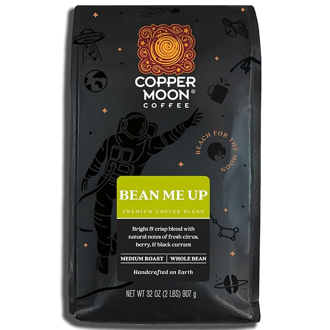 Copper Moon Light Roast Whole Bean Coffee, Bean me Up, 2 Lb