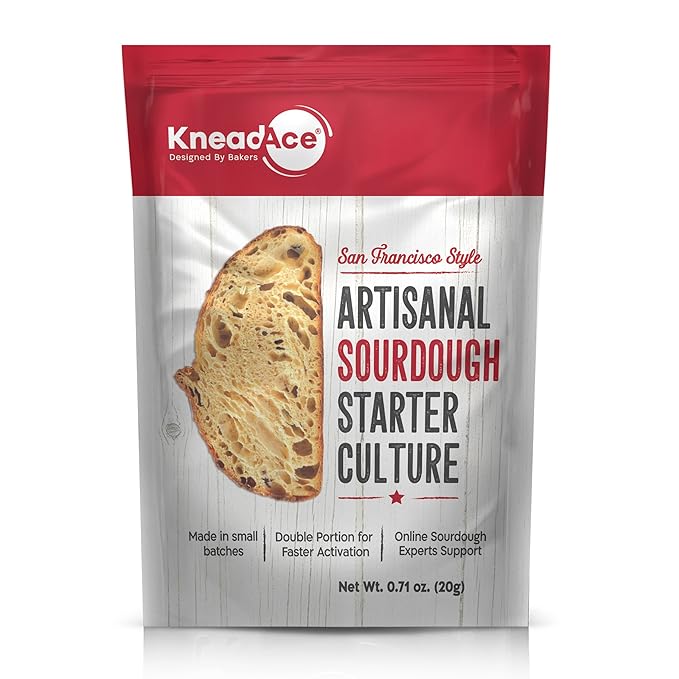 KneadAce Sourdough Starter Culture ??Fast-Activating Natural Wild Yeast for Homemade Bread