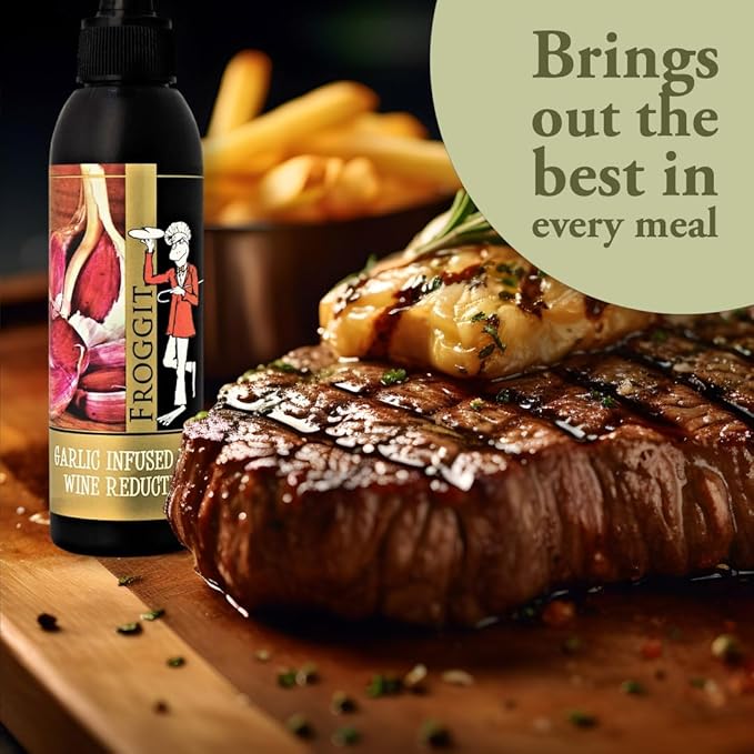 Castillo de Pinar Garlic Infused Red Wine Vinegar Reduction 150ml by Froggit Non GMO
