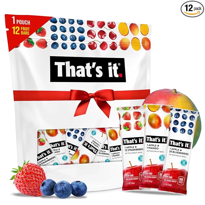 That's it. Variety Pack 100% Natural Real Fruit Bar, Best High Fiber Vegan, Gluten Free Healthy