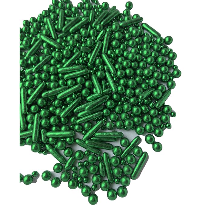 Sprinkles Green Pearl Sugar Candy Mix Size Baking Cake Decorations Cupcake Toppers Celebrations