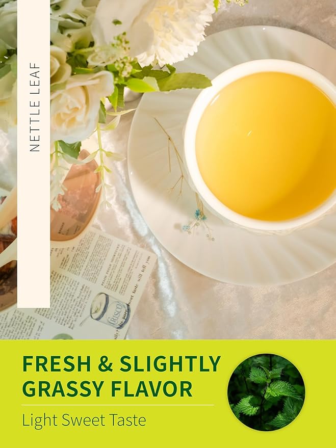 TeeLux Nettle Leaf Tea Bags, Nettle Herbal Tea, Natural Stinging Nettle Tea, Caffeine Free, Mild &