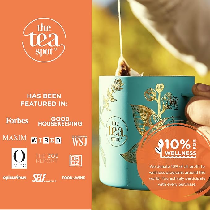 The Tea Spot Blood Orange Smoothie Herbal Tea | Blend of Rooibos Tea, Orange Peel, Hibiscus