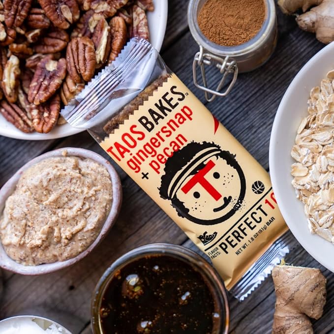Taos Bakes - Caramel Pecan + Cranberries - Breakfast Bars - 5g Fiber & Gluten Free - Healthy Snacks