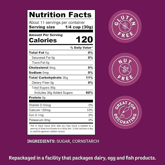 Judee?™s 6X Powdered Confectioners Sugar 11.25 oz - 100% Non-GMO, Gluten-Free, and Nut-Free - 6X