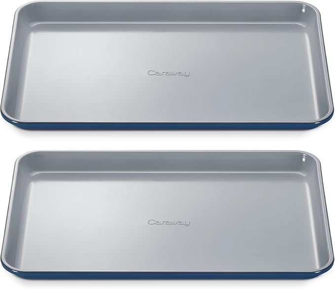 Caraway Non-Stick Ceramic Medium Baking Sheet - Naturally Slick Ceramic Coating - Non-Toxic, PTFE &