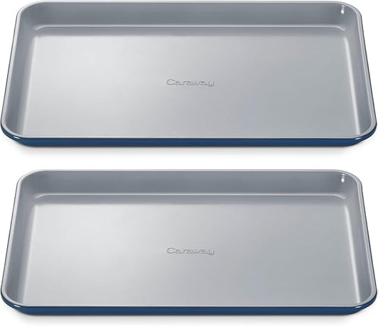 Caraway Non-Stick Ceramic Medium Baking Sheet - Naturally Slick Ceramic Coating - Non-Toxic, PTFE &
