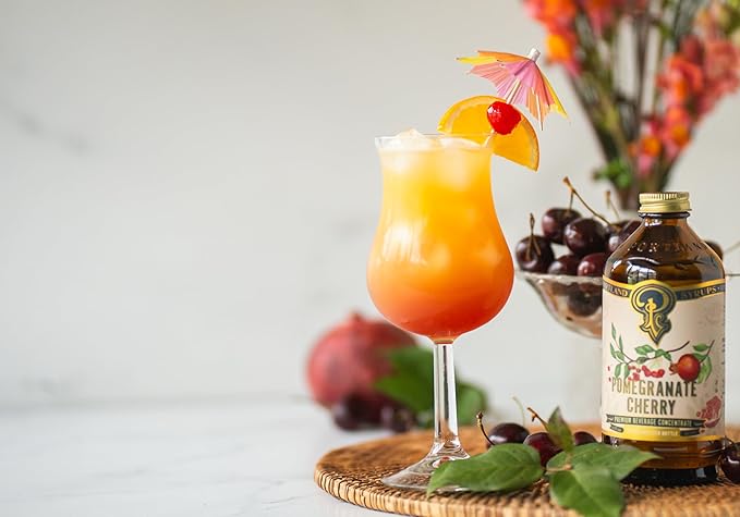 Portland Syrups Pomegranate Cherry Syrup – Craft Delicious Cocktails, Coffees, Mocktails, Sodas