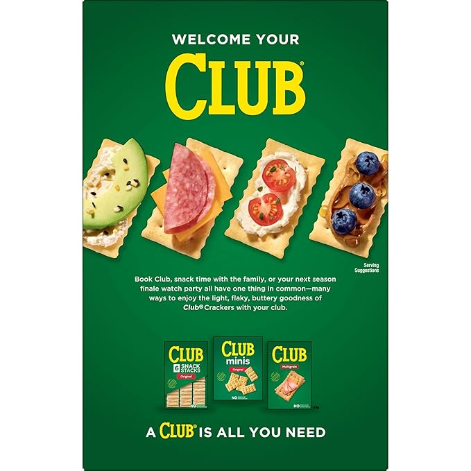 Club Crackers, Lunch Snacks, Snack Crackers, Original (12 Boxes)