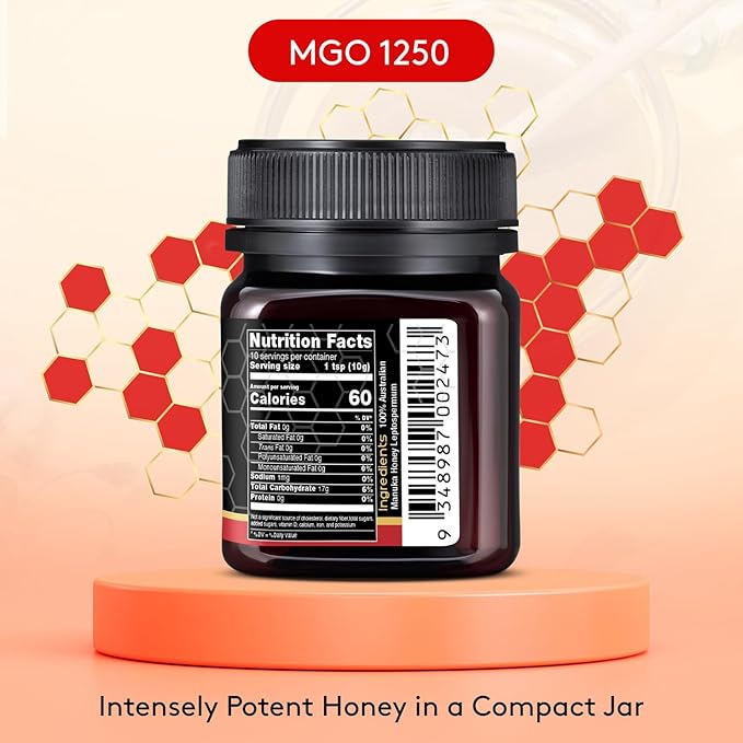 Nature’s Gold Raw Manuka Honey, Certified High MGO | Authentic MGO, 100% Pure Genuine Traceable