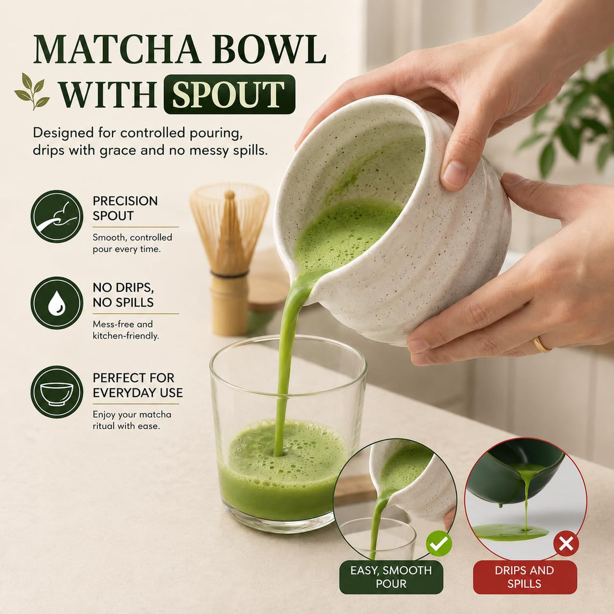 BARISTA EMPEROR® MATCHA WHISK SET PREMIUM 11pcs - Professional Matcha Kit Set with Matcha Bowl