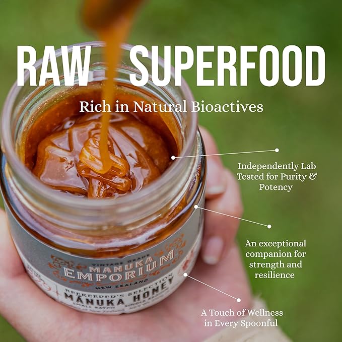 Manuka Emporium Raw Manuka Honey MGO829+ | Monofloral, Ultra-Potent, Certified New Zealand Honey |