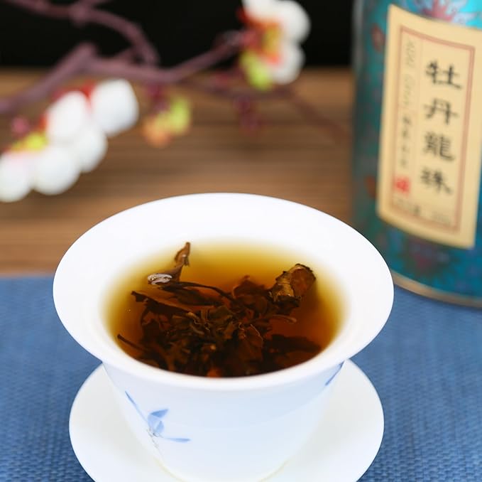 XIXICHA White Peony Tea White Tea Pearls 2013Yr Bai Mu Dan Aged White Tea Loose Leaf Fuding White