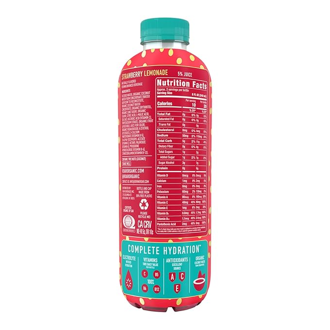 ROAR Complete Hydration Organic Variety Pack - Electrolyte Drinks Loaded with Vitamins C, B5, B12