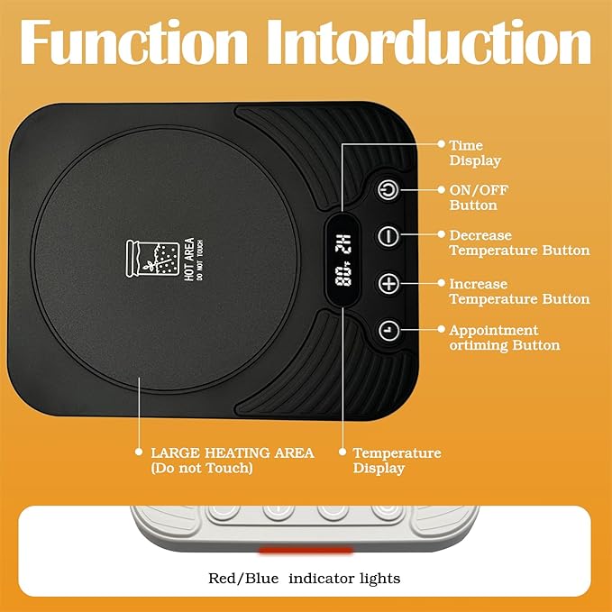 2025 Upgrade Sourdough Starter Warmer,Temperature Control Range 70°F-110°F, Accurate to 1°F, with