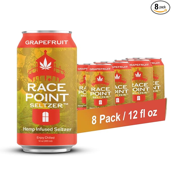 Race Point Seltzer Infused Sparkling Flavored Water – All-Natural Flavor Drink- Refresh, Relax