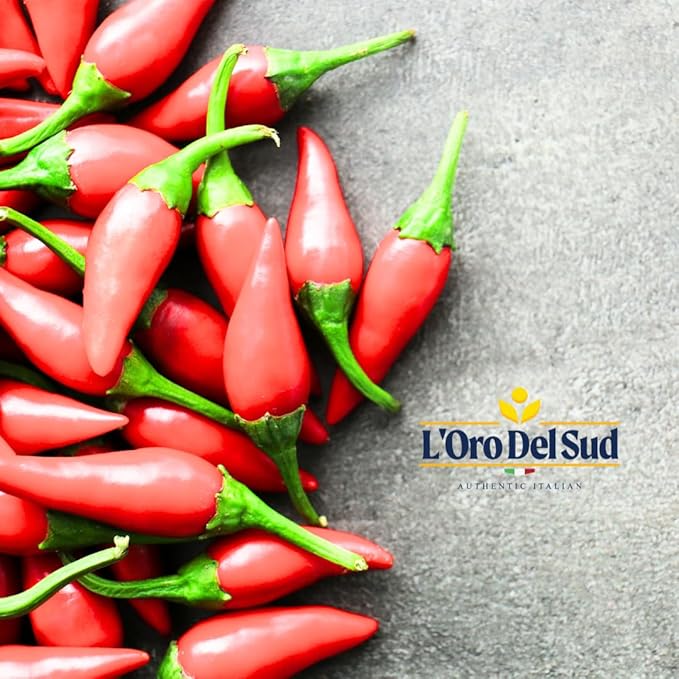 L'Oro Del Sud 100% Certified Dry Calabrian Chili Red Pepper Flakes, 1 KG (2.2 lbs), Crushed Pepper