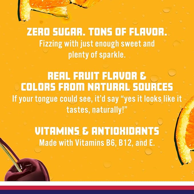Sparkling Ice, Fruit Punch Sparkling Water, Zero Sugar Flavored Water, with Vitamins and