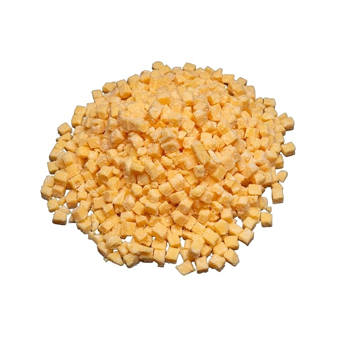 Bearded Butchers High-Temp Cheddar Cheese 2.5 lbs ??Shelf-Stable 1/4" Cubes for Up to 25 lbs of