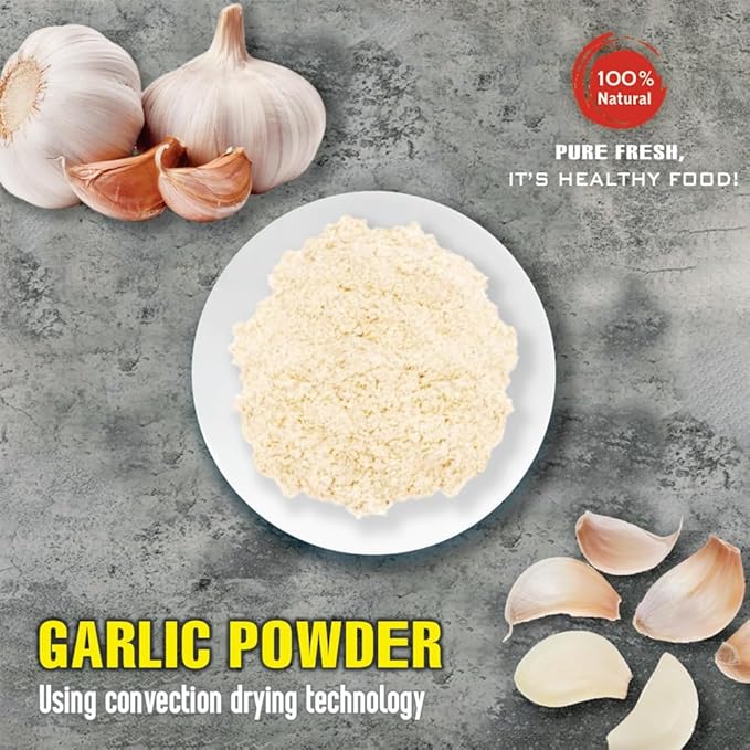 GARLIC POWDER 5.29 Oz (150g) VIETFARMFOOD: Natural pure, convection dried seasoning made from real