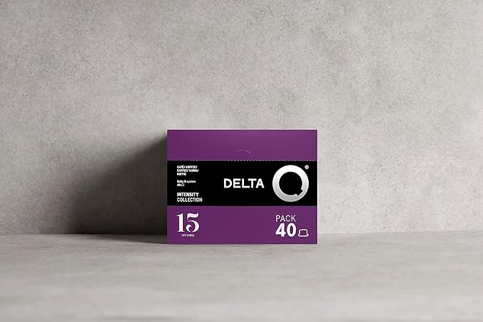 Delta Q - MythiQ Espresso Pods for Delta Q machines, Intensity 15, Notes of Cocoa, Chocolate, and
