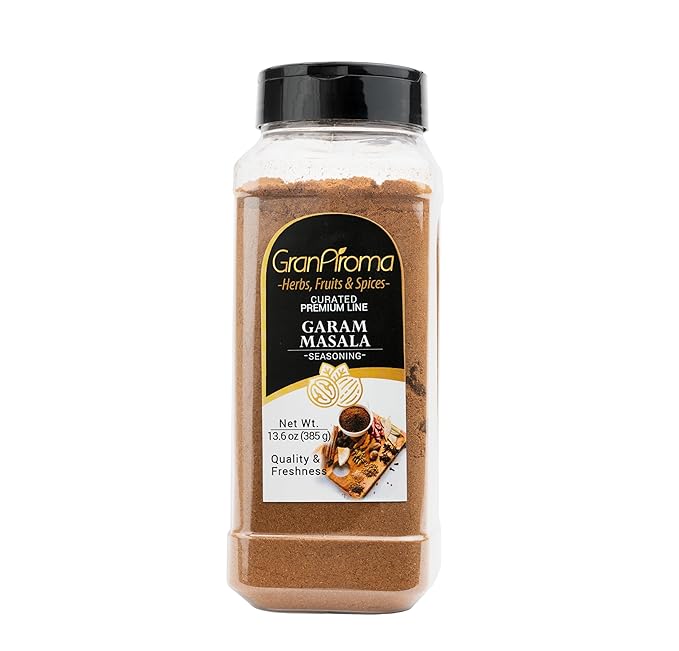 GranAroma Garam Masala, Flavorful Spice Blend, Curries & Dry Rubs, Warm & Aromatic (13.6 Ounce)