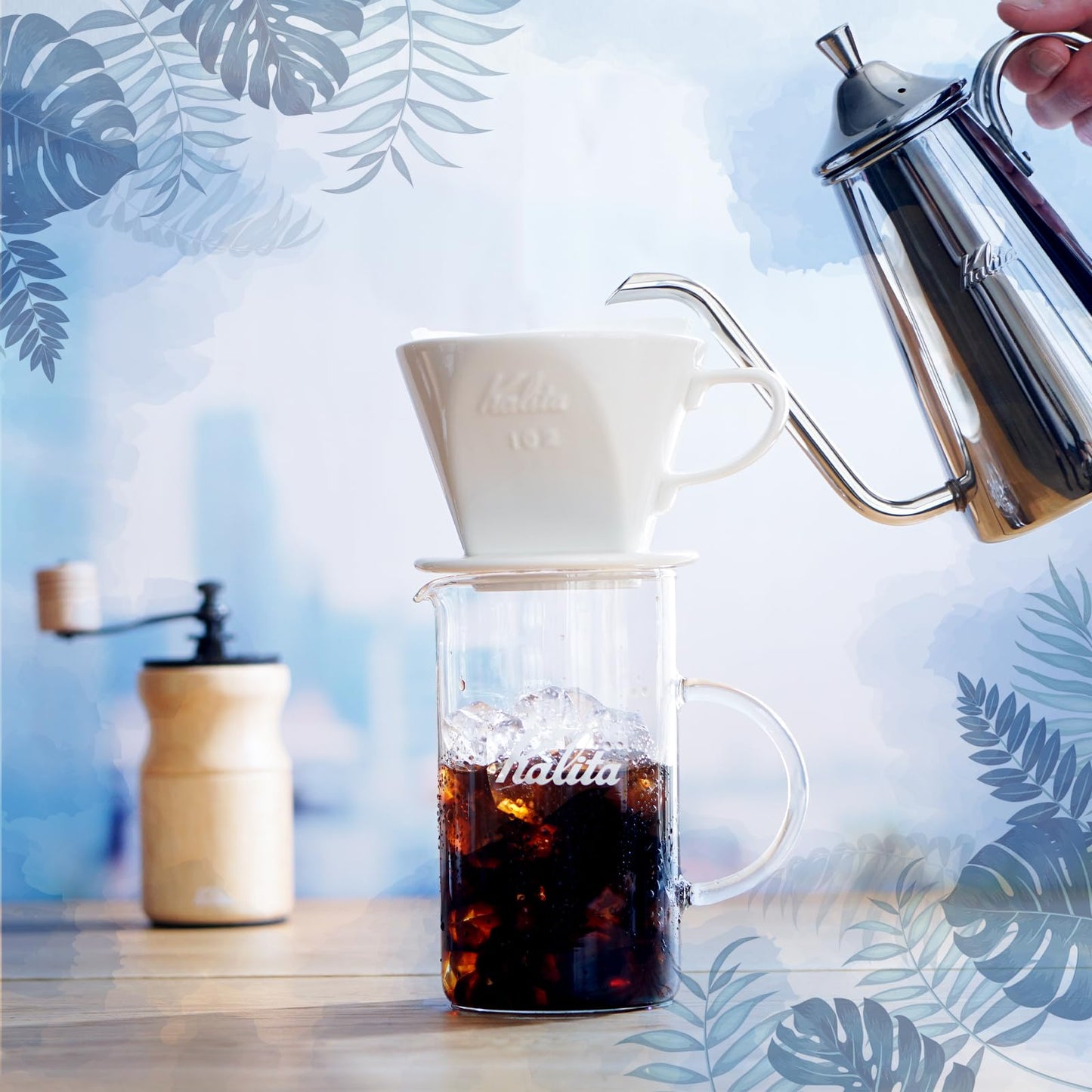 Kalita - 2001 Kalita 102 Ceramic Dripper Coffee Dipper, white