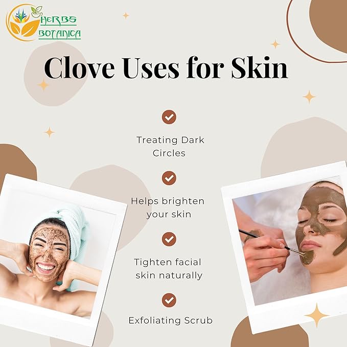 Herbs Botanica Cloves Whole Bulk Indonesian Premium Quality, Non-GMO, Gluten-Free Perfect for