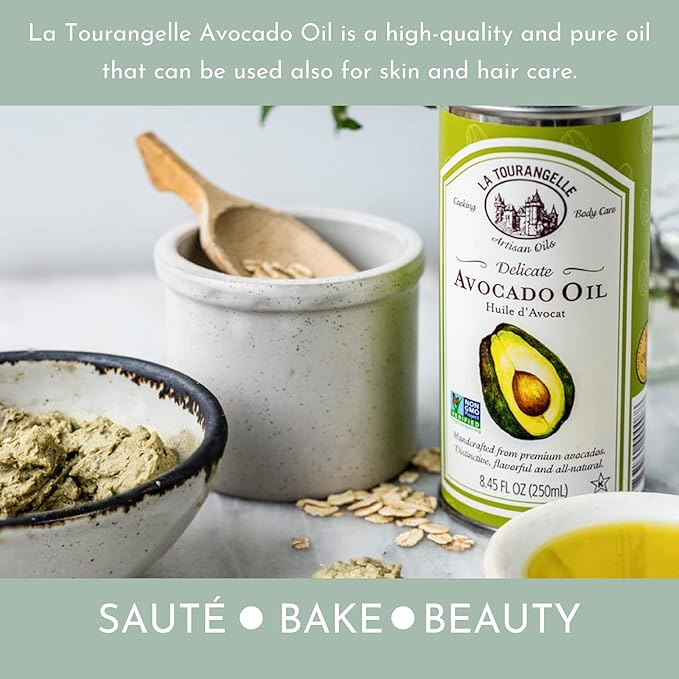 La Tourangelle, Avocado Oil, Handcrafted from Premium Avocados, Great for Cooking, as Butter