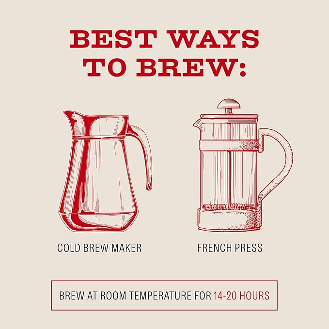 Bizzy Organic Cold Brew Coffee | Smooth & Sweet Blend | Coarse Ground Coffee | Micro Sifted |