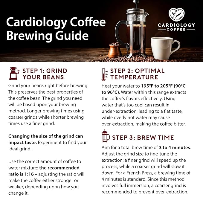 Cardiology Coffee ??Whole Bean Coffee ??USDA Certified Mold-Free 12oz Premium Dark Roast Coffee