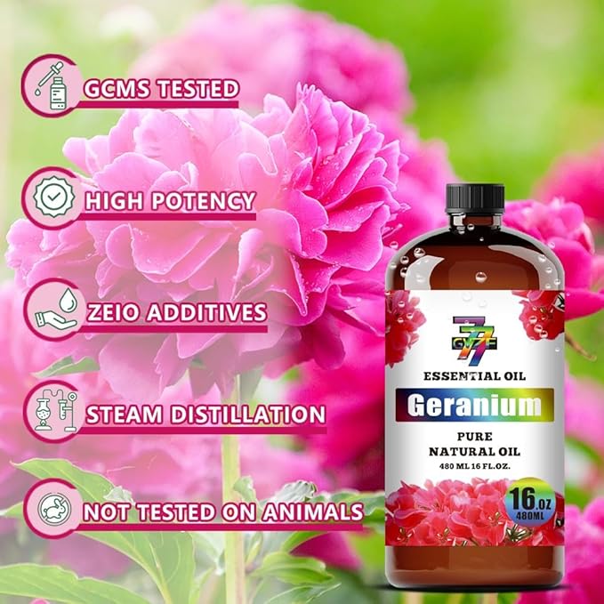 Geranium Essential Oil (16 oz / 480 ml) ??Geranium Oils for diffusers, humidifiers, Home Baths