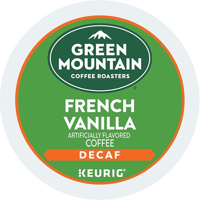 Green Mountain Coffee Roasters French Vanilla Decaf Keurig Single-Serve K-Cup pods, Light Roast