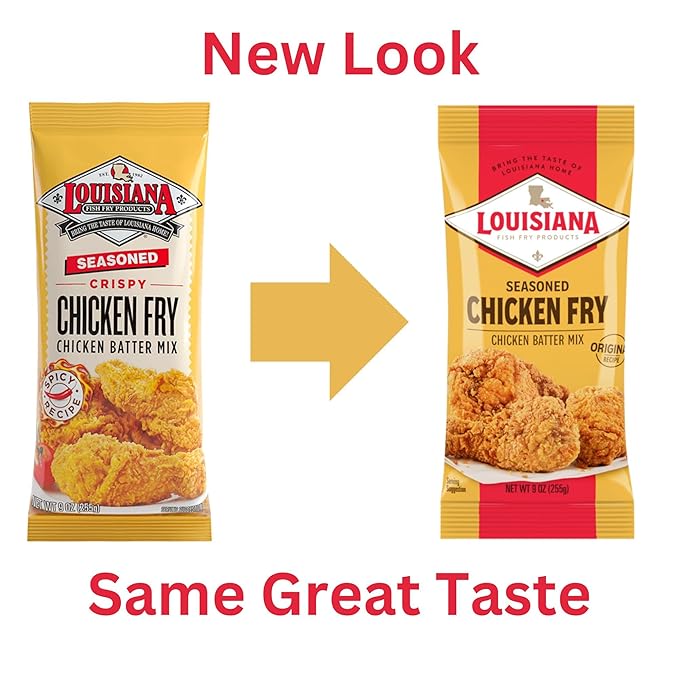 Louisiana Fish Fry Products Seasoned Fry Variety Mix - 2 of Each Flavor - Pack of 6 - Southern