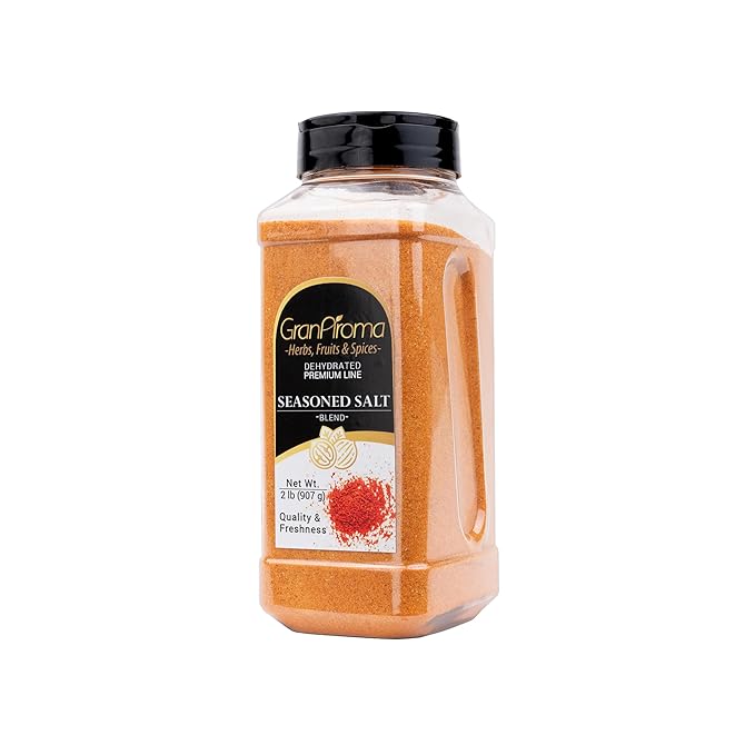 GranAroma Seasoned Salt, Savory Blend, Seasoning for Grilled Meats, Roasted Vegetables, and Soups